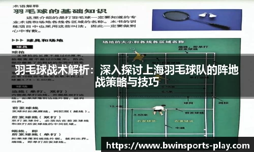 羽毛球战术解析：深入探讨上海羽毛球队的阵地战策略与技巧